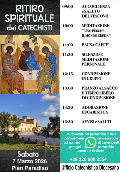 Ritiro spirituale dei catechisti 07/03/2026